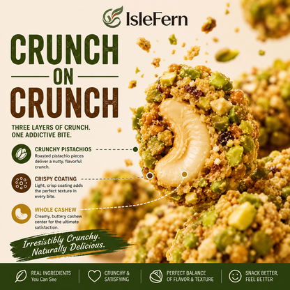 Artisan Pistachio-Crusted Cashews with Real Manuka Honey  -$AC
