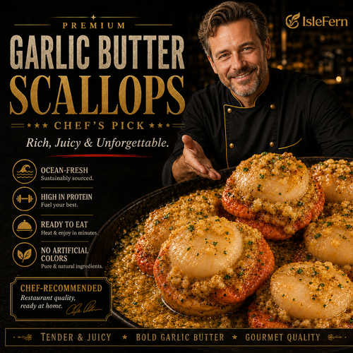 Premium Wild-Caught Scallops — Tender, Savory & Ready to Enjoy  -$AC